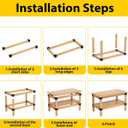 Heavy Duty Workbench Bracket Kit - Set of 8 3-Way Right Angle Steel Corner Brackets with Screws for 2x4 and 4x4 Wood, Ideal for DIY Custom Workbench, Woodworking Tables and Work Benches for Garage