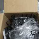 TAILI Shower Caddy Suction Cup 2 Pack with Hooks & Soap holder, Heavy Duty Shower Organizer for Bathroom, No Drilling Bathroom Organizer with Large Capacity, Black Metal Storage Basket