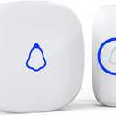 SECRUI Wireless Doorbell, Easy installation, Waterproof, Adjustable Volume, 58 Chimes, Colorful LED, 1000Ft Range, M520+F55, White (1 receiver 1 button)