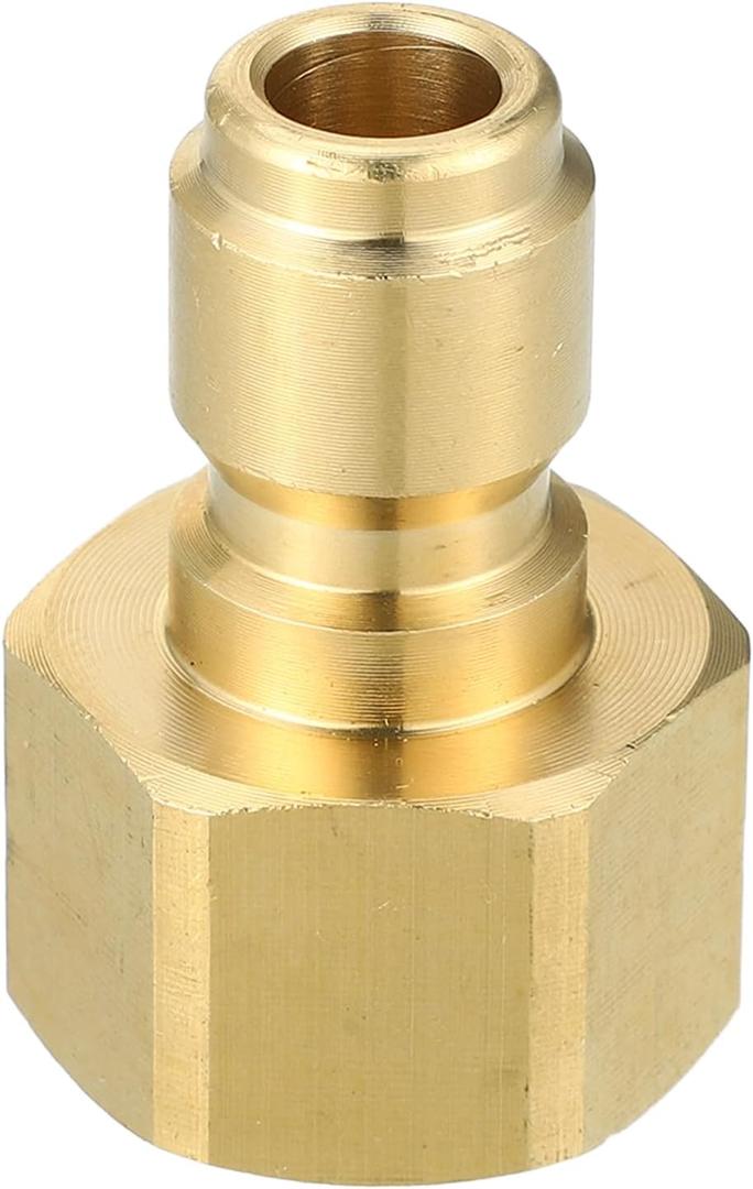 Pressure Washer Coupler/Outer Washer Gun Adapter Universal for Vehicle/Durable Brass 1/2" / 1 Pcs Copper Tone