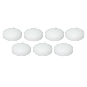 D'light Online Large White Floating Candles 3 Inch Wax Discs for Events, Weddings, Spa, Home Decor, Special Occasions, Cylinder Vases, Centerpieces, Pool and Holidays (Large - 3" (Set of 25), White)