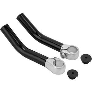 Ymiko Ends, Mountain Handlebar Ends Aluminium Alloy Ends for Mountain Accessories Handlebar Extension Grips Handle Extender with Light Straight Cushion Horn