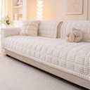 Awjcsv Couch Cover for Dogs Washable, Fuzzy Pet Couch Covers for 3 Cushion Sofa Pet Friendly, Non Slip Sofa Cover (White, 35" x 82.7"/90 x 210cm)