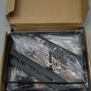 6 Pack L10 x H 8" Black Heavy Duty Shelf Brackets with Screws Metal Shelf Brackets Shelf Support Angle Brackets for Shelves L Brackets Heavy Duty Floating Shelf