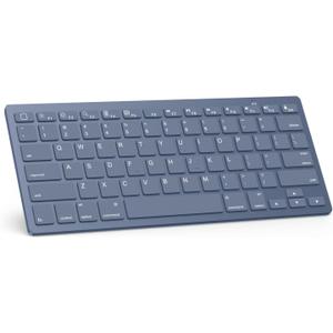 OMOTON Bluetooth Keyboard Compatible with iPad A16 11th 10th Generation, iPad 10.2 (9th/8th/7th), iPad Pro 13/12.9/11 inch, iPad Air/Mini and More iOS Devices, Blue