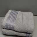 GLAMBURG 100% Cotton 2 Pack Oversized Bath Towel Set 28x55 Inches, Ultra Soft Highly Absorbant Compact Quickdry & Lightweight Large Bath Towels, Ideal for Gym Travel Camp Pool - Light Grey