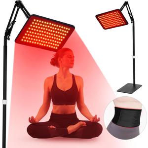 Red Light Therapy for Body, 2 in 1 Red Infrared Light Therapy Lamp with Stand Led 660nm 850nm Red Light Panel Device for Face, Body, Skin