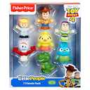 Fisher-Price Little People Toddler Toy Disney Toy Story 6 Friends Figure Set with Woody & Buzz Lightyear for Pretend Play Ages 18+ Months
