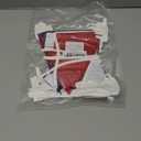 GCQQ 40Ft Red White Blue Banner - 4th of July Decoration Cotton Patriotic Fabric Pennant Triangle Flag Banners Garland for Independence National Day Nautical Theme Captain Graduation Party Decor