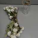 6PCS Mums Artificial Flowers with Vase - Small Silk Fake Flowers Suitable for Vase Bedroom Dining Room Living Rooms Decor Home Table Decor