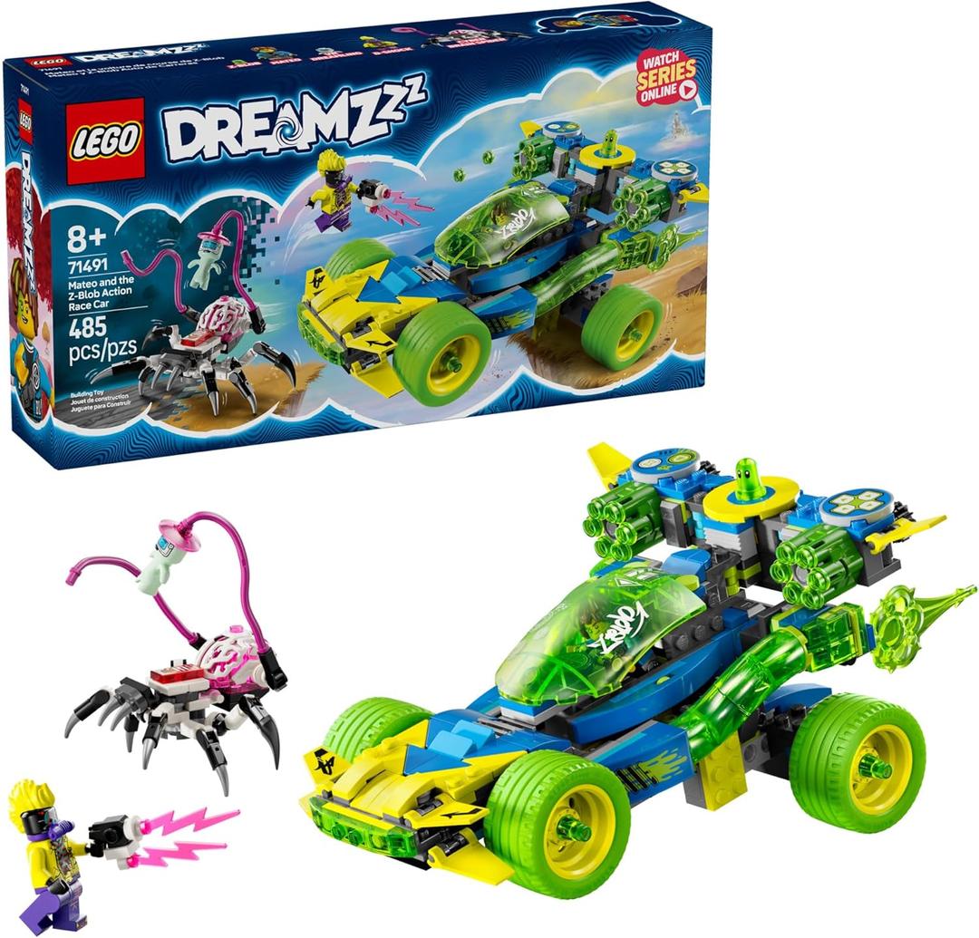 LEGO DREAMZzz Mateo and The Z-Blob Action Race Car Toy - Building Toy for Kids, Boys and Girls, Ages 8+ - Fantasy Toy Car for Pretend Play - Gift Idea for Birthdays - 71491