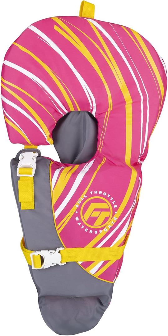 Full Throttle Infant Baby-Safe USCG Approved Life Jacket (Pink)