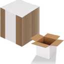 Calenzana 4x4x4 Shipping Boxes Set of 50, Small Corrugated Cardboard Box for Mailing Packing Gifts, White