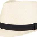 Levi's Mens Lightweight Straw Fedora Panama Hat