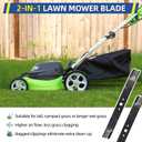 GICOOL 1-Pack 21" Lawn Mower Blade, Compatible with Greenworks 21" Deck Mower, Replaces Models MO40L03, MO48L4422, MO40L4413