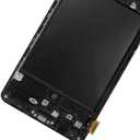 Screen Replacement LCD Display Touch Digitizer Assembly with Frame for Samsung Galaxy A71 SM-A715 A715F A715FD 6.7" (Black with Frame)