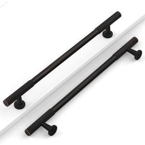 10 Pack 7-1/2''(192mm) Oil Rubbed Bronze Cabinet Pulls Kitchen Bronze Cabinet Handles Drawer Hardware for Bathroom Cupboard Handles CK0083 (7.5"/192MM Hole Center)