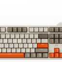 AJAZZ AK35I V3 104-Key Full Size Wired Gasket Mount Gaming Keyboard with Multimedia Buttons & Knob Control | Five Layer Pad | OEM Profile PBT Keycaps | White Backlit Custom Keyboard