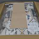 VK VKLIVING 8x10 Area Rug Washable Rugs for Living Room Rug Vintage Design Boho Rug with Non Slip Living Room Rug Bedroom Carpet Stain Resistant, Home Decor, Beige