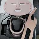 Red Light Therapy Mask for Face and Neck, 7 Colors Led Face Mask Light Therapy with Eye Protection and Remote, Rechargeable Ergonomic Design for True Anti-Aging Skincare at Home