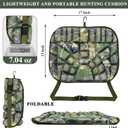 CHERAINTI Hunting Seat Cushion, Lightweight Memory EVA Foam Tree Stand Cushion, Portable and Waterproof Silent Camo Pad for Comfortable Hunting, Camping, Ice Fishing, and Outdoor Sports 17 x 13 Inch