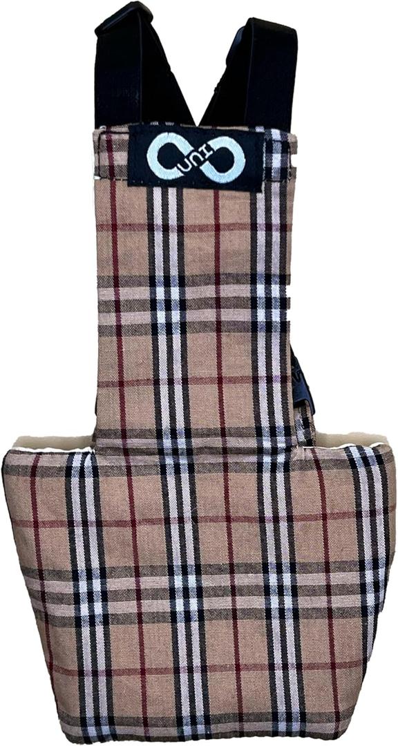 Chicken Diapers Duck Diaper Diaperalls for Hens, Roosters, Ducks, Ducklings - Reusable, Adjustable by Uni Infinity (British Plaid, Duck Small, 1, Count)