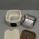 Portable Auto Electric Heated Lunch Box for Adults,Food Warmer Lunch Box,Rechargeable 14000mAh Battery,Self-Heating with 800 ml Inner Container, Keep Warm for Food, Perfect for Camping,Picnic,Office