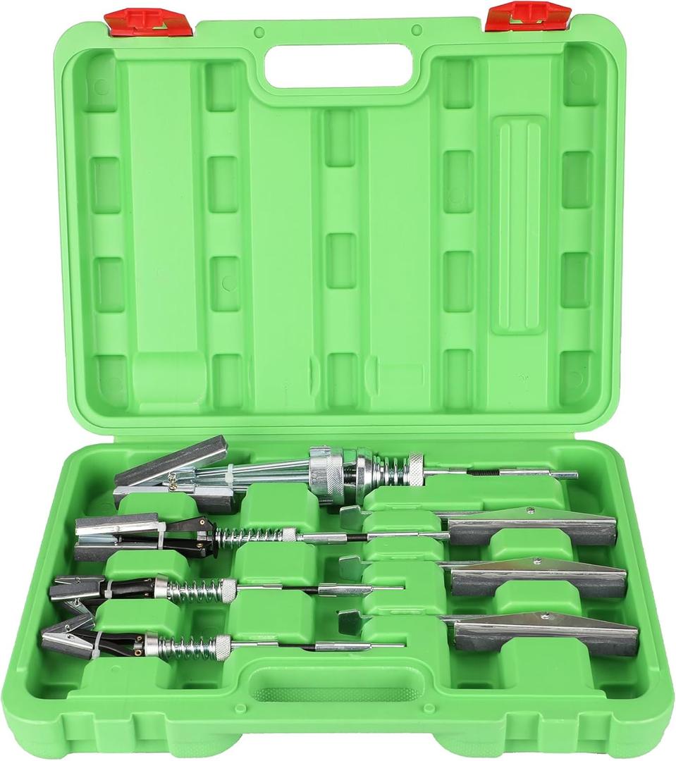 7 Pcs Engine Cylinder Hone Tool Kit 3/4" to 7" Adjustable Deglazer with 3-Piece 4" Long Stones 220 Grit and Plastic Case