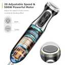 Bonsenkitchen 4-in-1 Immersion Blender Handheld, 20 Speeds Hand Blender with Turbo Mode, Stainless Steel Blade, Egg Whisk, Beaker & Chopper Bowl, Stick Mixer for Soup, Smoothie, Puree, Baby Food