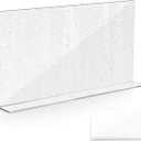 PRETYZOOM Acrylic Sink Water Splash Guard, 15.7x8 Inches Sink Splash Guards Splatter Panel, Kitchen Protective Splatter Barrier, Universal Fit