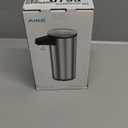 AIKE SensePro Automatic Soap Dispenser Type-C Rechargeable, Brushed Stainless Steel Finish 12.8 fl.oz. for Liquid Soap