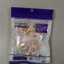 VCE Banana Jack Binding Post Keystone Jack Insert with Black & Red Rings, Screw Type Audio Speaker Keystone, 3 Pairs/6 Pack