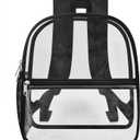 USPECLARE Clear Backpack for Stadium Approved 12612, Water proof Clear Bag for Stadium Events and Concert Work Sport Event