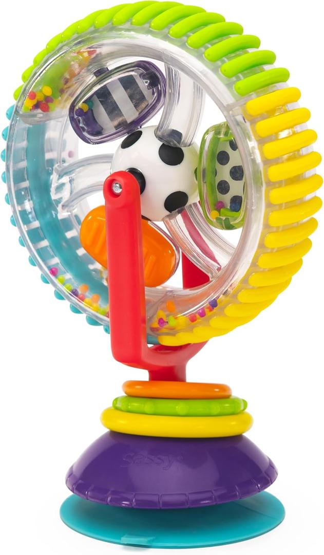 Sassy Wonder Wheel Spinning High Chair Tray Toy, Age 6+ Months, 1 Count