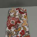 Magpie Fabrics Patio Bench Cushion Cover 45x18x3 Inch, NO Insert! Water Resistant Outdoor Loveseat Replacement Cover with Zipper (Botanical Red Orange)