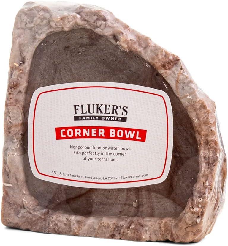 Fluker's Food and Water Reptile Corner Bowl, Medium 6", (colors may slightly vary)
