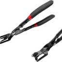 Panel Clip Removal Plier, Automotive Door Panel Upholstery Trim Clips Removal Tool Pliers, Remove Push Pin and Press in Trim Clip Fasteners Lift Action Plier, Car Accessories (Black)