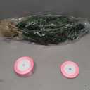 2 ft Mini Christmas Tree Small Bows Christmas Tree Decorations Satin Ribbon DIY Xmas Tabletop Centerpiece Coquette Xmas Party Decor