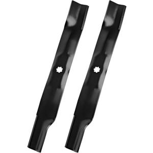 AM141034 High Lift Blades for 42" Deck, AM137327 Mower Blades Compatible with John Dee-re D105 D125 D130 E100 E110 E130 LT150 LA135 Z225, Replaces AM137328, AM141032, M154061, M154062, 2 Pack