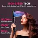 SKIMI Blow Dryer Brush with 110,000 RPM Brushless Motor and Blowout Brush, Multi Hair Air Styler for Faster Drying, Curling, Straightening, Volumizing with Salon-Quality Results (Black & Coral)