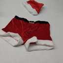 Mens Sexy Christmas Lingerie Set Mr Santa Claus Boxer Shorts with Hat for Club Party Underwear XXL