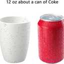 2 x Homienly Kitchen Cups 12 OZ Wheat Straw Drinking GlassesUnbreakable, Lightweight & Reusable Alternative to Plastic Cups,Dishwasher Safe Cups for Kitchen & Outdoor Use (White, 6 PCS)