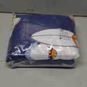 JSD Blue Shark Surfing Kids Sheet Set Full Size, 4 Piece Nautical Printed Microfiber Sheets Deep Pocket