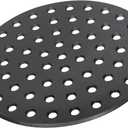Round Cast Iron Fire Grate, BBQ High Heat Coal Plate Bottom Grate for XLarge Big Green Egg, Fire Grate Bottom Grate Grill Parts