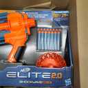 Nerf Elite 2.0 Shockwave RD-15 Blaster, 30 Nerf Darts, 15-Dart Rotating Drum, Pump-Action Slam Fire, Built-in Customising Capabilities