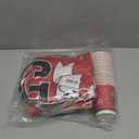 Graduation Decorations 2026 Disposable Red Graduation Tableware Kit for 25 Guests Plates Napkins Cups Tablecloth Hanging Graduation Party Decorations 2026