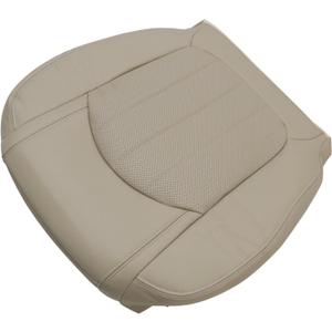 SecosAutoparts Passenger Bottom Perforated Leather Replacement Seat Cover Compatible with Chevy Traverse/GMC Acadia 2008-2017 Compatible with Buick Enclave 2008-2012#392 Light Cashmere Tan