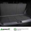 ANBINGO Floor Mats & SeatBack Cargo Liner for Mazda CX90 2024 2025 2026/6 Passenger / 2nd Row with Bucket Seat or Captain Seat / (50/50 Velcro Tape Fixed Backmats) TPE 3 Rows Waterproof Car Mat