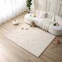 Hakuna Matte CloudSoft Baby Play Mat for Floor 60" x 80" Flowers  Coral Velvet Memory Foam Rug for Crawling & Cozy Play  Non-Slip, Water-Resistant, Easy-Care Tummy Time Mat, Playmat for Playpen