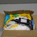 4FT Happy Birthday Inflatable Cake with Candles, Built-in LED Lights, Suitable for Indoor Outdoor Yard Lawn Decoration